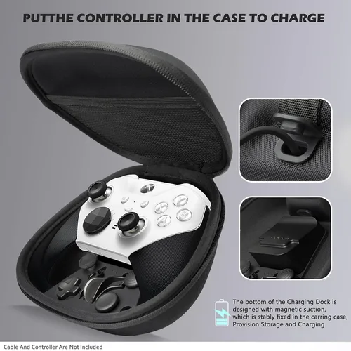 Vista 3 de Complete Component Pack for Xbox Elite Wireless Controller Series 2package Includes 1 Carrying Case 1 Dock, 4 Paddles, 2 DPads, 6 Thumbsticks,1Tool
