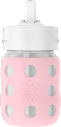 Vista 8 de Lifefactory Biberón de cuello ancho aislado al vacío de acero inoxidable de 8 onzas con pezón etapa 2 (3-6 meses) melón (LS2211WCA4)