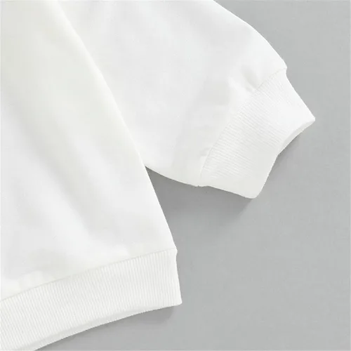 Vista 7 de Conjunto de 2 piezas de ropa de otoño de manga larga con cuello redondo y calabaza