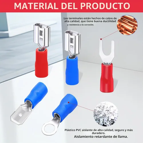 Vista 5 de Juego de herramientas para pelacables de 201 piezas, herramienta automática autoajustable de 8 pulgadas para AWG 10-24, pelacables automático 3