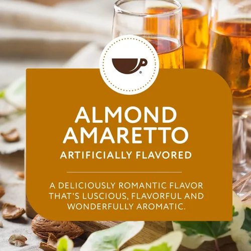 Vista 3 de Café molido con sabor a almendra amaretto, 1-12oz tostado medio