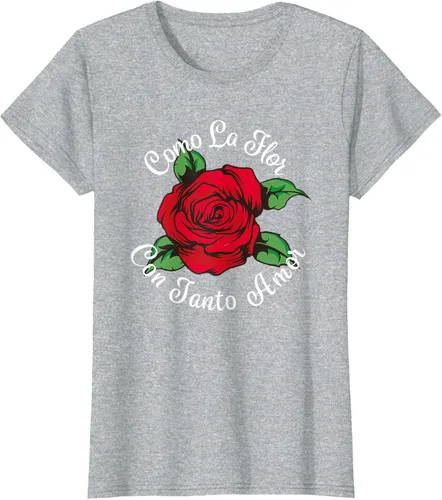 Vista 28 de Como La Flor - Bailar Cumbia - Mexican Rose Fiesta Regalo Camiseta Negro