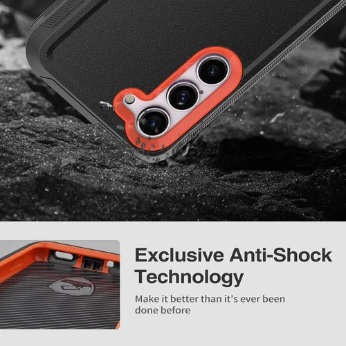 Vista 3 de Funda protectora resistente para Galaxy S23 5G, funda protectora resistente con [3 en 1] Cubierta de protección de goma resistente a prueba