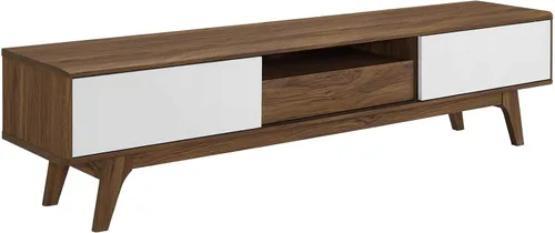 Vista 11 de Modway Envision Mid-Century Modern, archivador, color blanco nogal