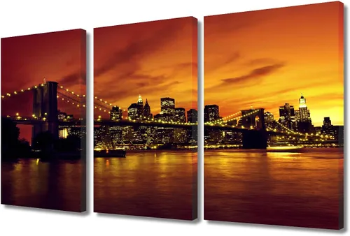 Vista 18 de Imagen del río Mississippi al anochecer, pintura de paisaje urbano de Nueva Orleans, Louisiana, impresiones artísticas, decoración de pared