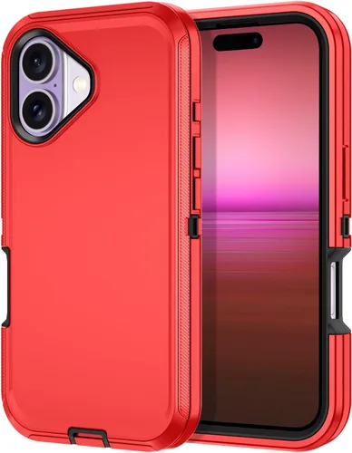 Vista 25 de I-HONVA Funda para iPhone 17 a prueba de golpes, a prueba de polvo y caídas, 3 capas de protección de cuerpo completo [sin protector de pantalla]