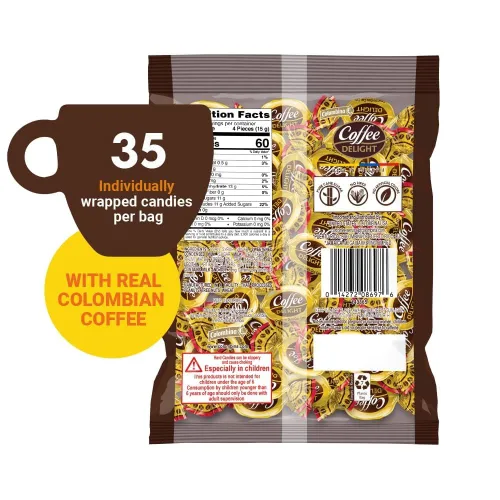 Vista 3 de Colombina Coffee Delight - Caramelo duro con sabor a café, 4.7 onzas