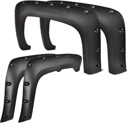 Vista 21 de ALLGOOD Guardabarros de rueda compatibles con Chevy Silverado 1500 2007-2013 Fleetside de 69.3 pulgadas para cama corta de doble cabina, solo
