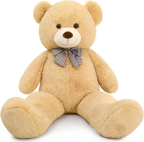 Vista 20 de MaoGoLan Oso de Peluche Teddy Gigante, Animal de Peluche Grande de Tamaño Real, 5 Pies, Suave y Esponjoso Gran Regalo de Oso Teddy para Baby Shower