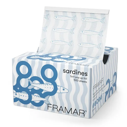 Vista 7 de Framar Láminas para resaltar 500 hojas - 5x11" - Precortadas - Lámina pre-plegada - Patrón de aurascopio