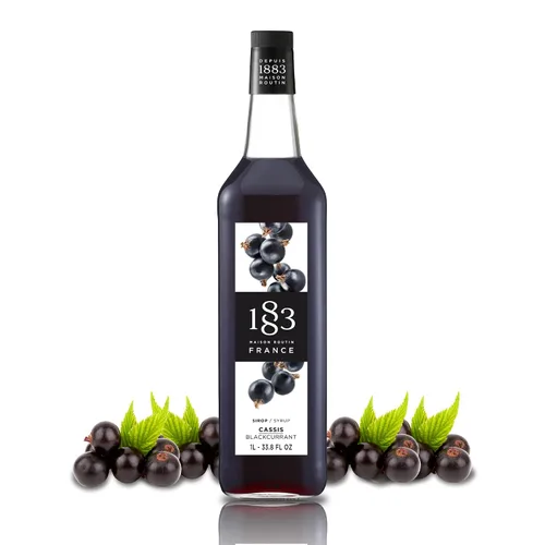 Vista 55 de 1883 Jarabe de Amaretto para bebidas, fabricado en Francia, botella de plástico de 1 litro