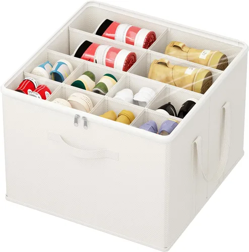 Vista 29 de Lifewit Organizador de almacenamiento de zapatos para armario para 12-16 pares, contenedor de almacenamiento grande de tela con cubierta