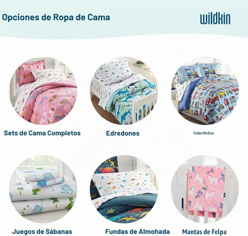 Vista 5 de Wildkin Juego de ropa de cama individual de 5 piezas, edredón, sábanas y fundas de almohada 100% algodón para acurrucarse cómodamente, Tierra