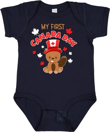 Vista 27 de inktastic My First Canada Day Baby Bodysuit