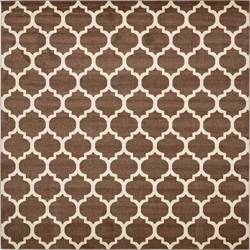 Vista 83 de Unique Loom Trellis Collection - Alfombra de área de Filadelfia, rectangular de 2 pies 2 pulgadas x 3 pies, color morado y marfil