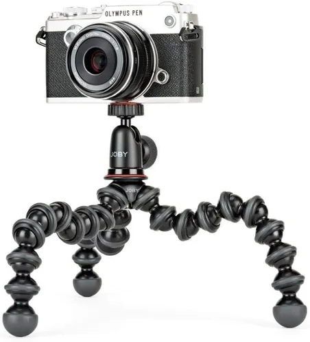 Vista 9 de Joby GorillaPod - Kit de trípode compacto con cabezal esférico para cámaras sin espejo de hasta 2.2 libras, negro/carbón.