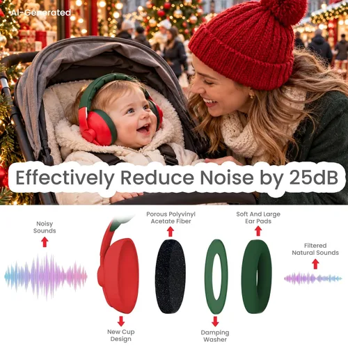 Vista 49 de Auriculares de bebé para protección contra el ruido, color blanco