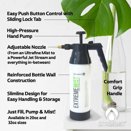 Vista 7 de ExtremeMIST Pulverizador automotriz de alto rendimiento – Pulverizador de bomba de mano para detalles interiores y exteriores – Mister portátil
