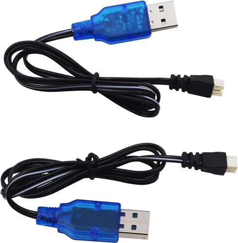 Vista 7 de Blomiky 1S Lipo 3.7V-3.8V 0.5A Cable de carga USB con conector PH2.0 enchufe compatible con EMAX Small Hawk S o Free Style RC Drone / 3.7V Ph2.0 USB