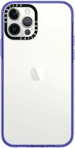 Vista 10 de CASETiFY Funda compacta para iPhone 12 [2 veces probada contra caídas de grado militar / protección contra caídas de 4 pies] - Negro transparente