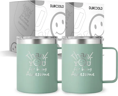 Vista 33 de DLOCCOLD Regalos de agradecimiento para hombres por ser impresionante taza para compañeros de trabajo, día de cumpleaños para mujeres