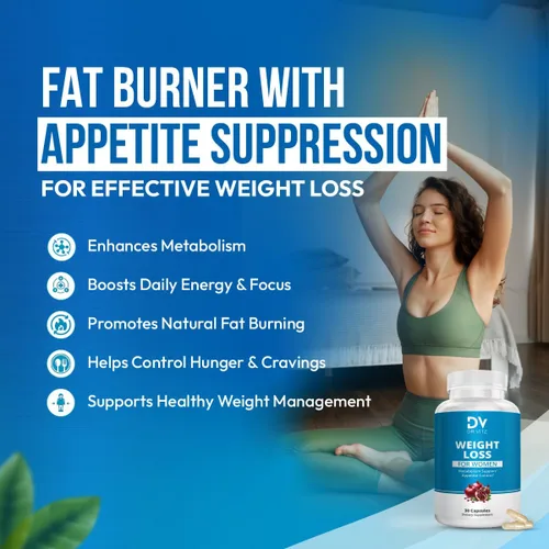 Vista 6 de Píldoras para Bajar de Peso para Mujeres – Quemador de Grasa y Supresor del Apetito – Potenciador del Metabolismo con Cromo, Té Verde y Guaraná – 30