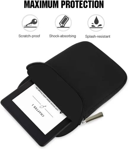 Vista 3 de Funda protectora de neopreno con cremallera para iPad Mini 5ª generación de 7.9 pulgadas 2019, iPad Mini 5 4 3 2 1, Galaxy Tab A 8.0 2018, NeuTab