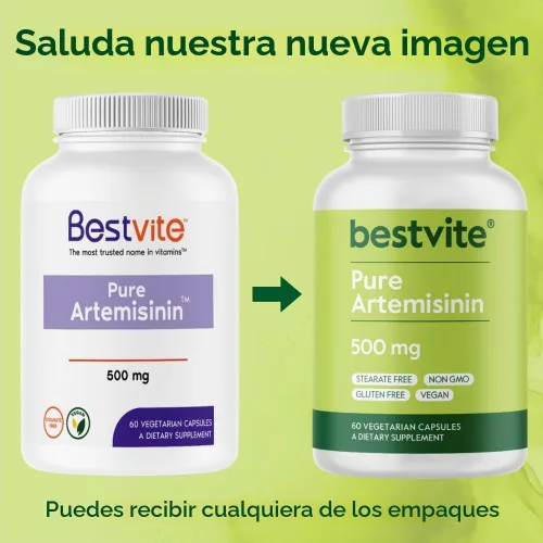 Vista 6 de BESTVITE Artemisinina 500mg por cápsula (60 cápsulas vegetales) - Extra