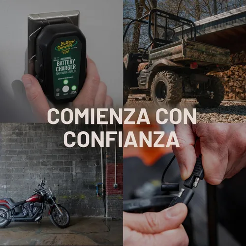 Vista 10 de Battery Tender Junior 12V, cargador y mantenedor de batería de 800mA para baterías de ácido plomado y de litio - Cargador de batería conmutable