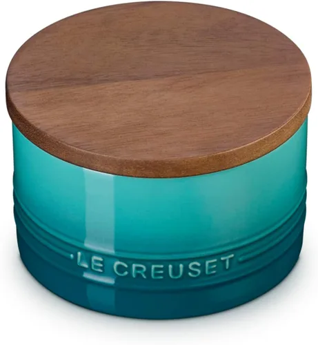 Vista 14 de Le Creuset - Recipiente de cerámica para salar y almacenamiento, 7 onzas, Artichaut