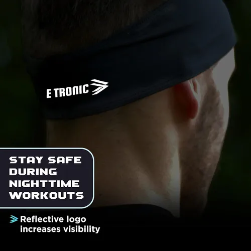 Vista 5 de E Tronic Edge Diademas para correr para hombres, mujeres, niños y niñas, bandas deportivas para baloncesto, yoga, ejercicio, entrenamiento, secado