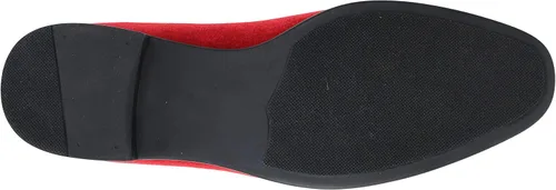 Vista 6 de Amali Crown Zapatos de terciopelo para hombre con pieza de corona de joyería Zapatos de vestir para hombre Mocasines formales de terciopelo