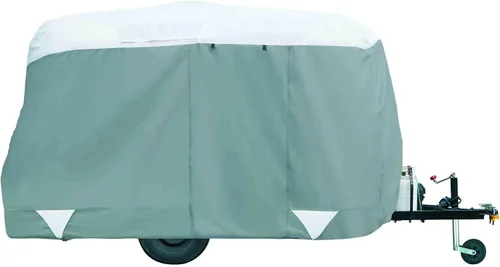 Vista 3 de Classic Accessories PolyPro III Funda de remolque moldeada en fibra de vidrio 10-12 pulgadas de largo Gris/blanco nieve