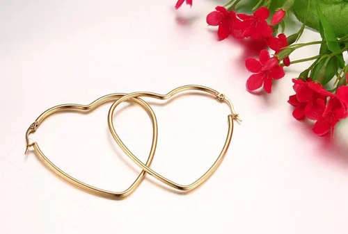 Vista 5 de MengPa Aretes de aro para mujer, chapados en oro negro, aretes de gota, joyería de moda