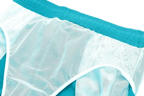Vista 6 de FASKUNOIE Traje de baño para hombre, de secado rápido, de 5 y 9 pulgadas, con forro de malla