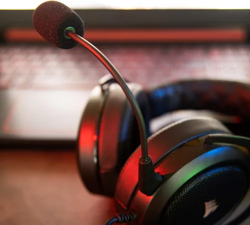 Vista 3 de Paquete de 2 micrófonos de repuesto para juegos Corsair HS50 HS60 HS70 PS4 Xbox One Nintendo Switch Computadora PC Mac Gaming Auriculares