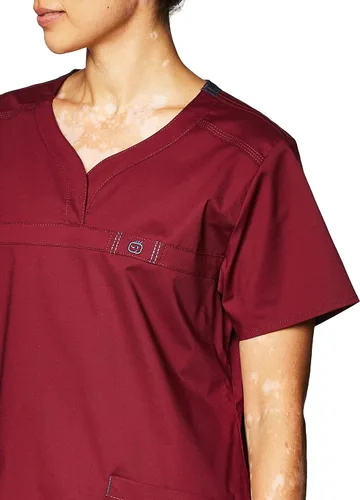 Vista 2 de Wink 'Wonderflex' paciencia 'cuello curvado parte superior' parte superior de uniforme