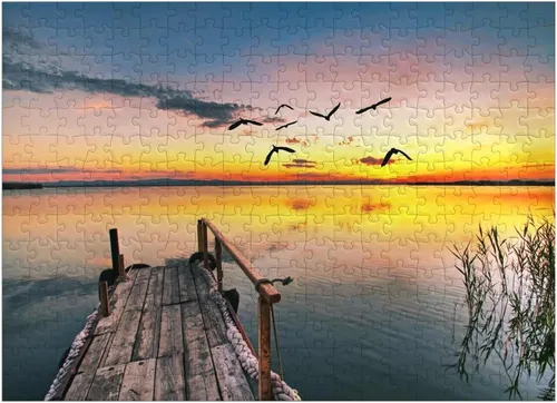 Vista 7 de MyPuzzle Pier in The Clouds - Rompecabezas prémium de 100 piezas para adultos