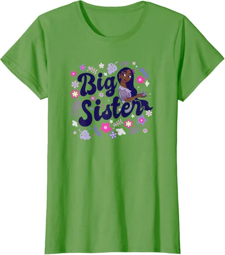 Vista 4 de Disney Encanto Isabela Madrigal Big Sister - Camiseta floral, gris, S Asfalto