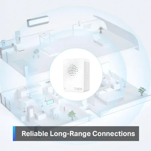 Vista 10 de Kit de inicio del sensor Tapo de TP-Link: "1 x Hub H100" + "1 x Sensor de movimiento T100" + "1 x Sensor de contacto T110