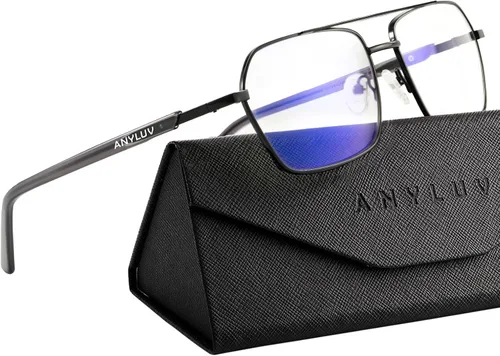Vista 22 de ANYLUV Blue Light Glasses Men/Women, Blue Light Blocking Glasses, Computer Screen Blocker Eyes Protection Glasses