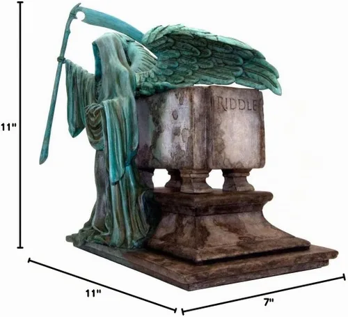 Vista 2 de Factory Entertainment 408044 Harry Potter - Escultura de escritorio de edición limitada Riddle Family Grave, verde