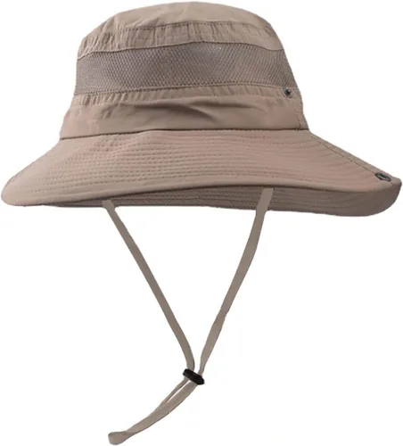 Vista 3 de Sombrero de pescador unisex para adultos, a la moda, bordado, para hombres y mujeres, para exteriores, sombrero de pescador, plegable, para hombres