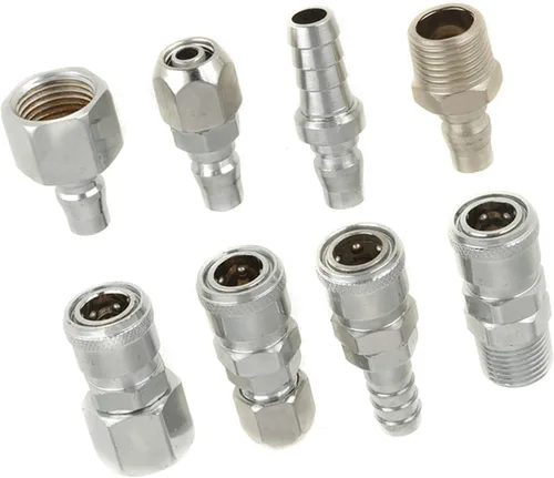 Vista 9 de Conector de acoplamiento S 8 unids Bsp 1/2 manguera neumática compresor de aire acoplador rápido enchufe enchufe conector conjunto
