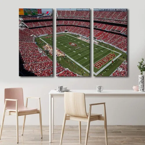 Vista 107 de Lincoln - Lienzo decorativo para pared, diseño de campo financiero de Filadelfia, paisaje de estadio de fútbol de Filadelfia, decoración de pared