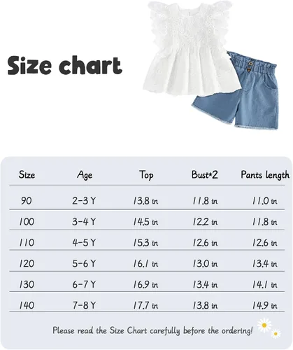 Vista 7 de SEYOUAG Ropa para niñas pequeñas, conjunto de pantalones cortos de algodón, casual, abrigo de mezclilla, 2 piezas