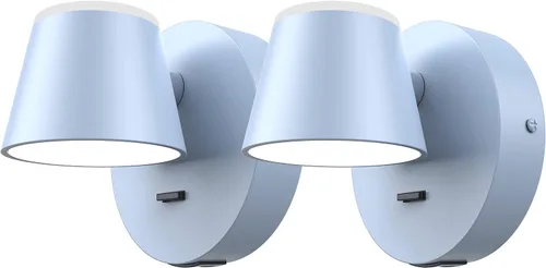 Vista 22 de URSOLA Aplique de pared que funciona con pilas con control remoto, lámpara de pared recargable con batería LED de 9000mAh, 3CCT y ajustable
