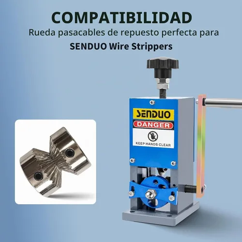 Vista 3 de Rueda de repuesto para máquinas peladoras de cables SENDUO (no el husillo)