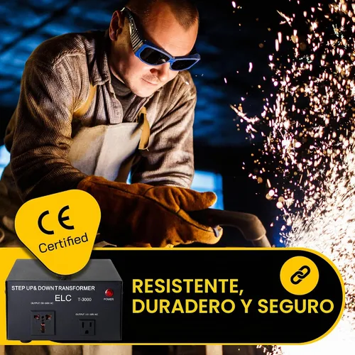 Vista 5 de ELC Serie T Transformador Convertidor de Voltaje de 3000+ W - Paso Arriba/Abajo - Convertidor de Potencia 110 V a 220 V / 220 V a 110 V - Protección