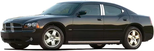 Vista 2 de QAA es compatible con Dodge Charger 2006-2010 6 piezas de poste de pilar inoxidable PP46911